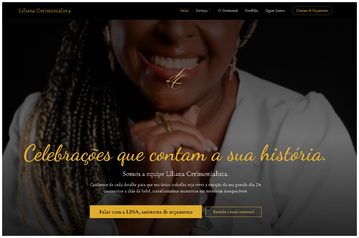 Liliana Cerimonialista — branding elegante